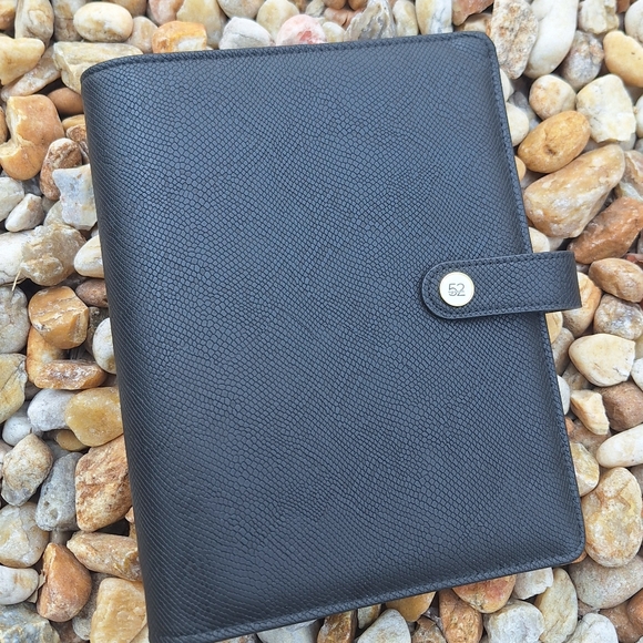 Daytimer Leather Planner 6 Ring Binder Journal Notebook Holder Snakeskin - Picture 12 of 15